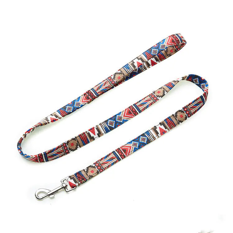 Correa de Nylon para Perros con Estilo Bohemio Floral