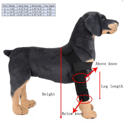 Comfortable and adjustable canine splint for pets