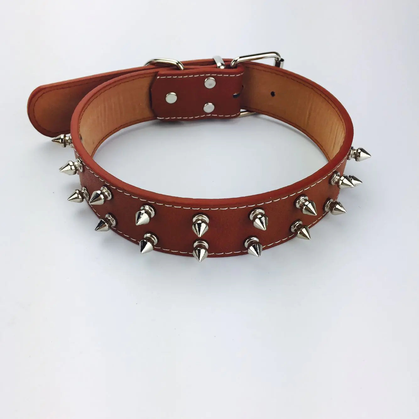 Simple solid color dog collar