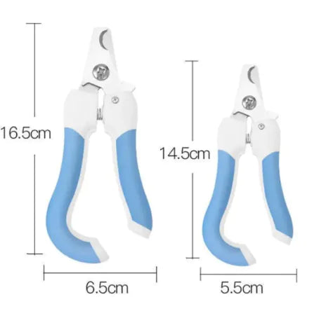 Ergonomic pet nail clipper for safe and easy cutting