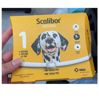 Flea and deworming collar for dogs and cats