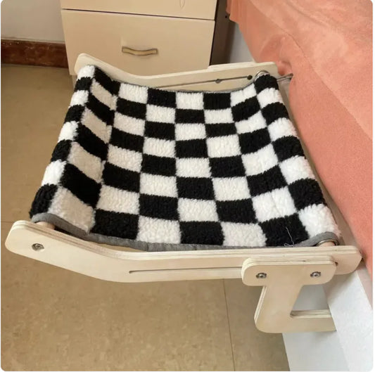 Cama de Madera para Gatos para Balcón o Ventana