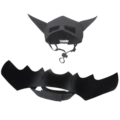 Bat Wings and Mask Pet Costume