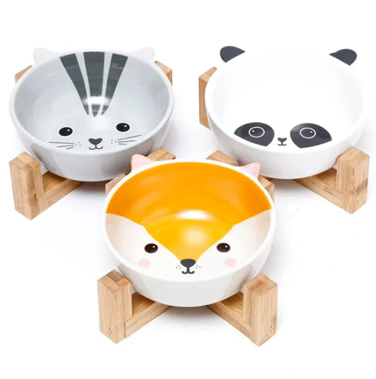 Cuenco de Cerámica con carita de Gato y Orejitas