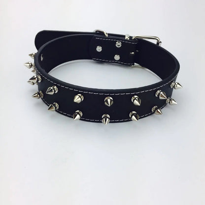 Simple solid color dog collar