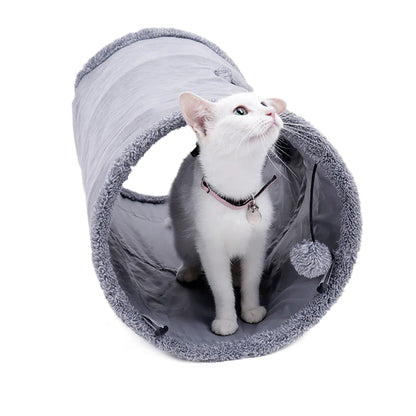 Long Collapsible Cat Tunnel Toy