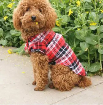 Pet Plaid Shirt Clothing