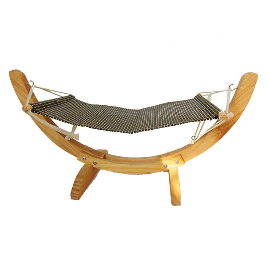 Solid wood hammock bed