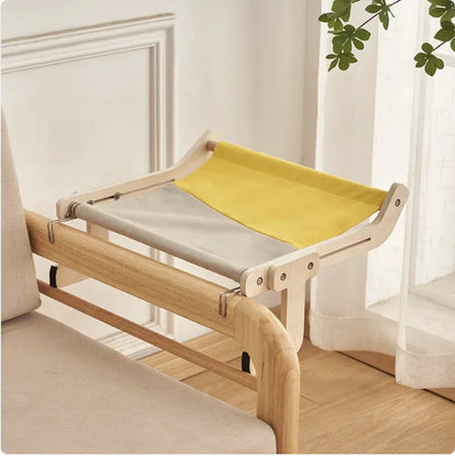 Wooden cat bed ideal for windows or balconies