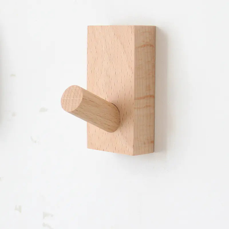 Ganchos de Pared de Madera Maciza