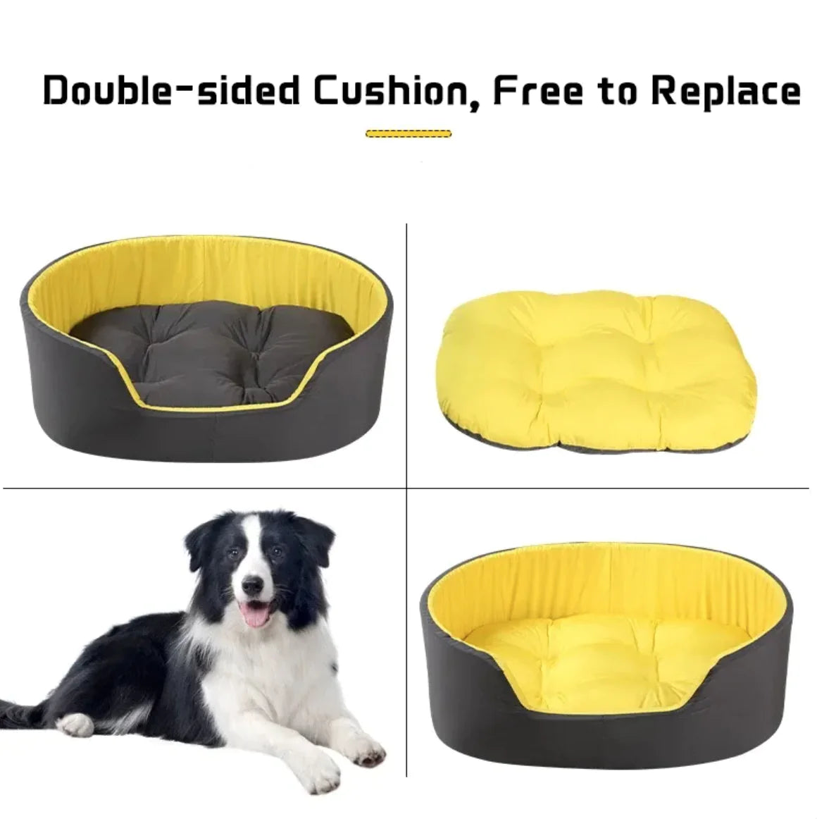 Soft and versatile nest bed for dogs and cats