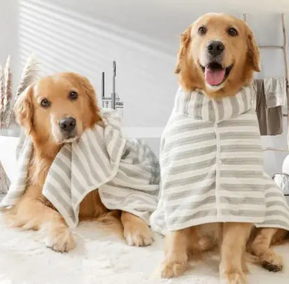 Ultra-absorbent dog bath towel