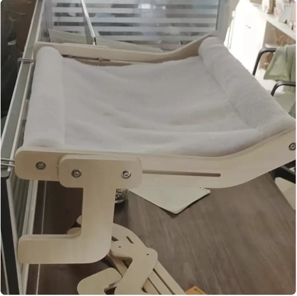 Wooden cat bed ideal for windows or balconies
