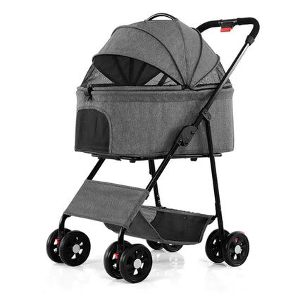 Portable Foldable Stroller for Small Dogs and Cats