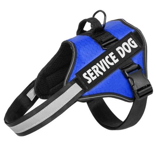 Arnés reflectante ajustable para perros grandes y bulldogs