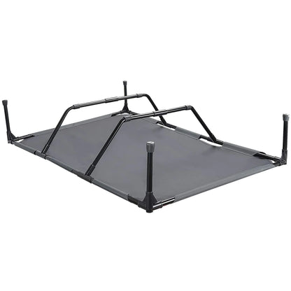 Elevated bed for large dogs, ideal for outdoors