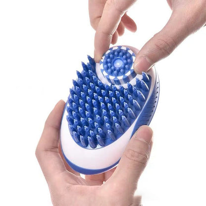 Silicone Bath Brush and Massage Comb for Pets