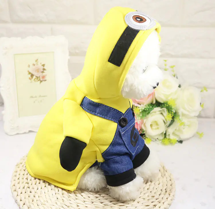 Funny Pet Costume with Suspenders