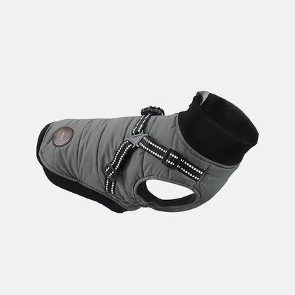 Abrigo Acolchado con Arnés Integrado para Perros