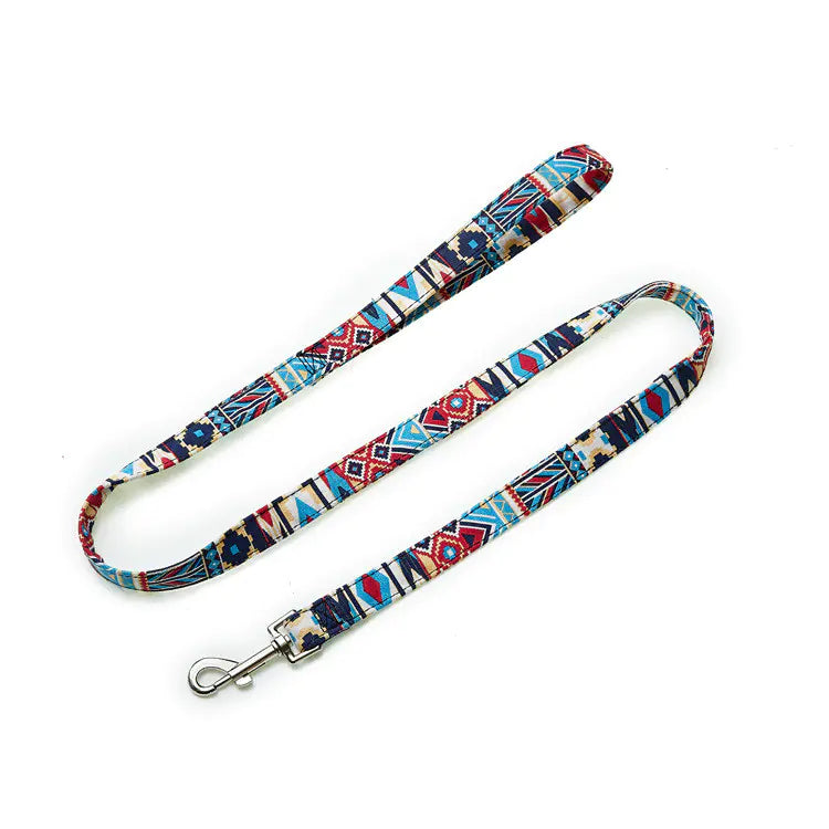 Correa de Nylon para Perros con Estilo Bohemio Floral