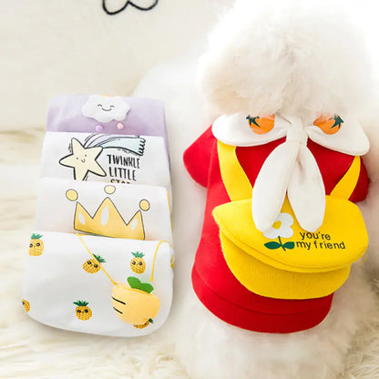 Pet clothes with cute prints