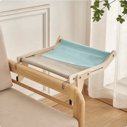 Wooden cat bed ideal for windows or balconies
