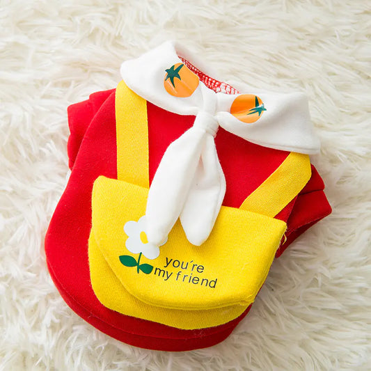 Pet clothes with cute prints