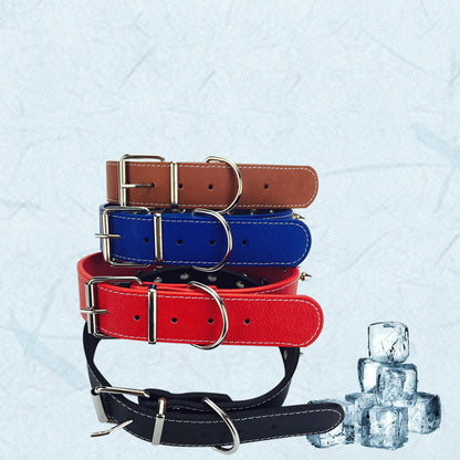 Simple solid color dog collar