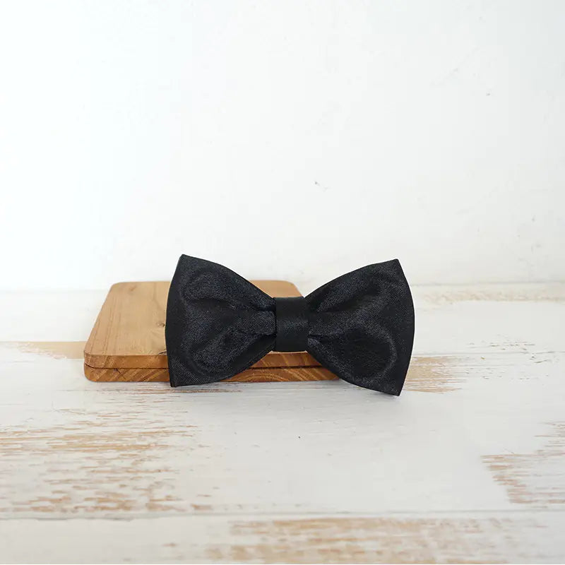 Black velvet collar with metal buckle for pets