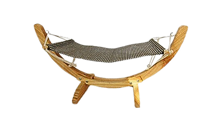 Cama hamaca de madera maciza