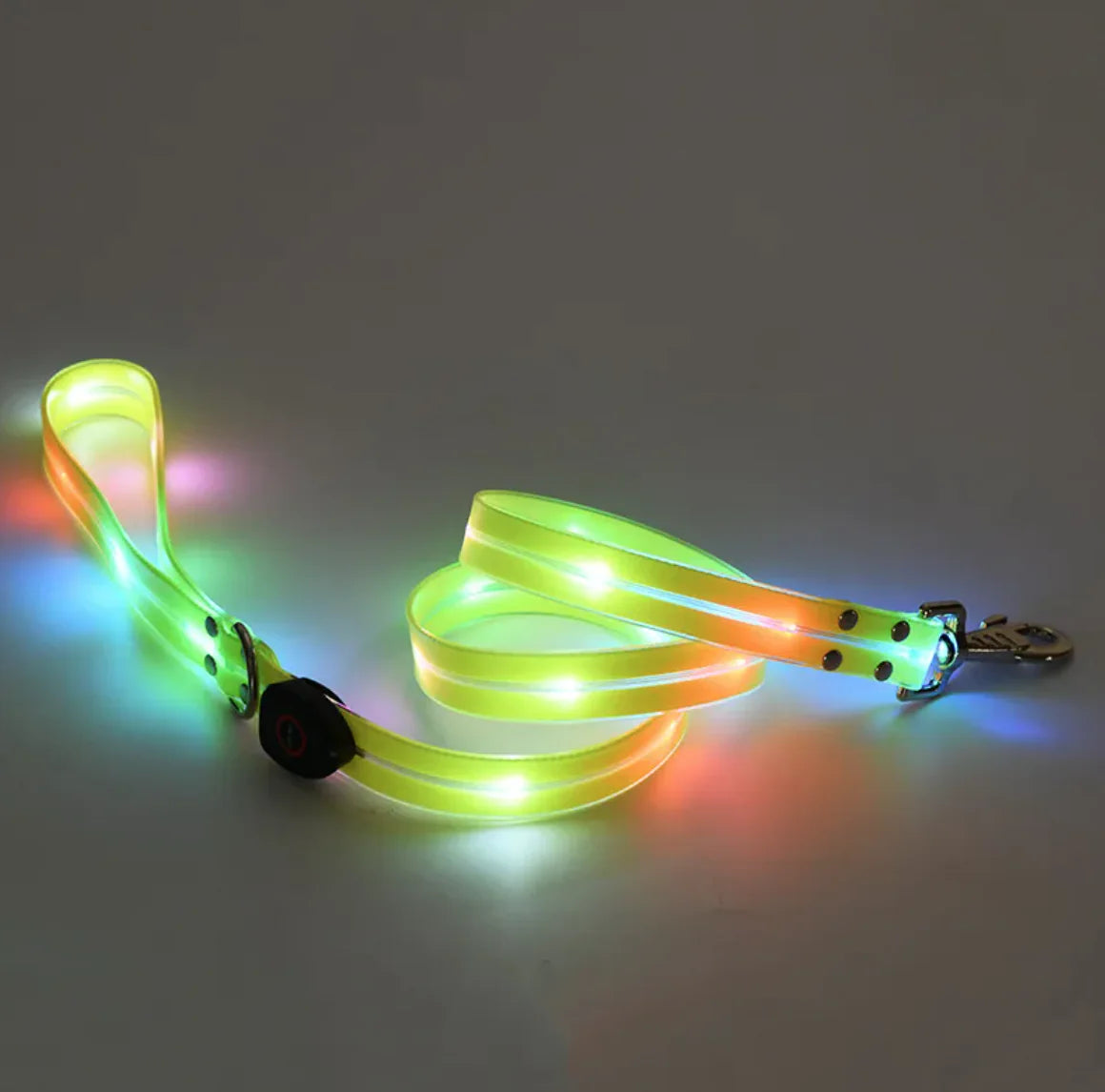 Rechargeable LED Pet Collar with Leash