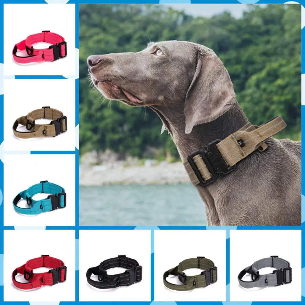 Tactical Dog Collar with Leash and Reflective Harness