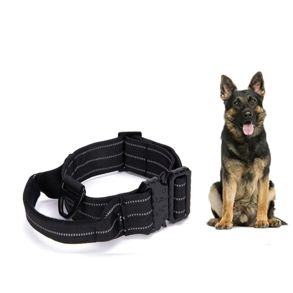 Tactical Dog Collar with Leash and Reflective Harness