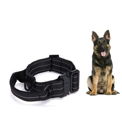 Tactical Dog Collar with Leash and Reflective Harness