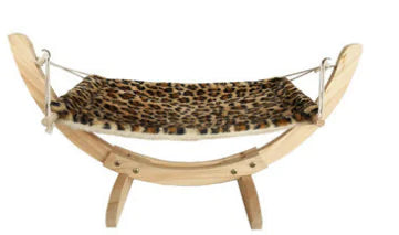 Solid wood hammock bed