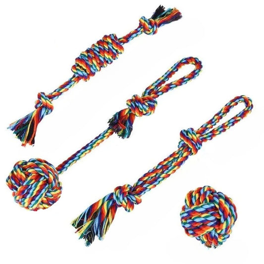 Juguete de Cuerda de Algodón para el Cuidado Dental de Mascotas