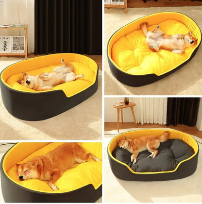 Soft and versatile nest bed for dogs and cats