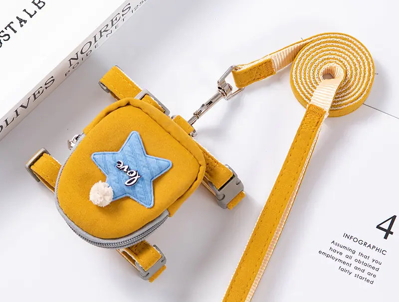 Harness with Leash and Backpack