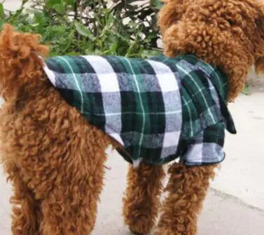 Pet Plaid Shirt Clothing