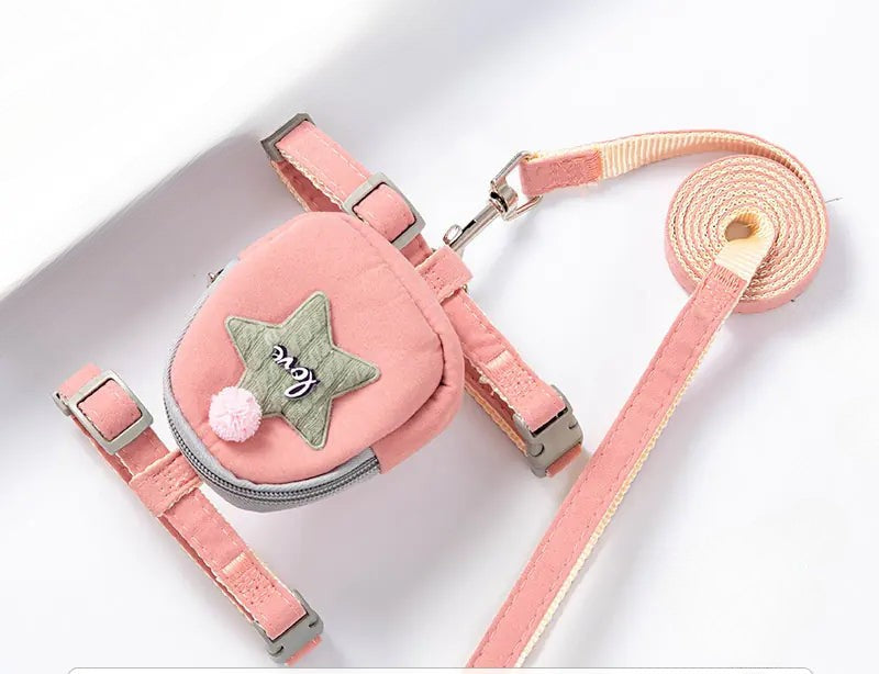 Arnés con Correa y Mochila