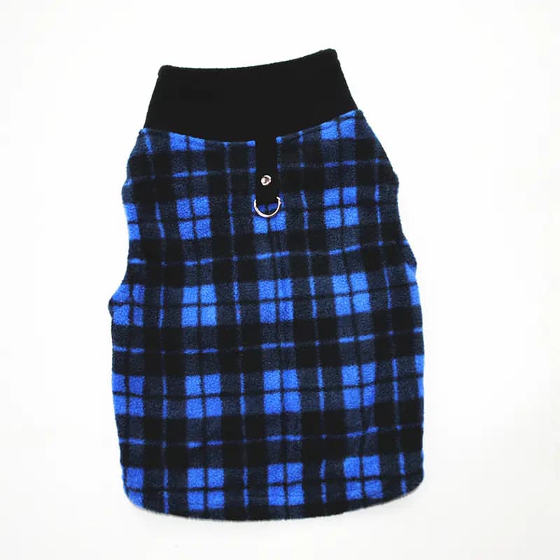 Maglione per animali domestici in pile morbido e leggero con colletto