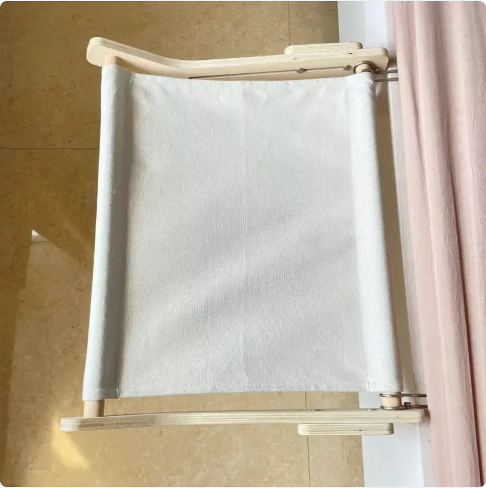 Wooden cat bed ideal for windows or balconies