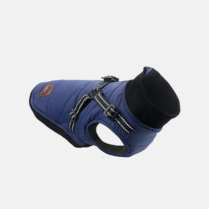 Abrigo Acolchado con Arnés Integrado para Perros