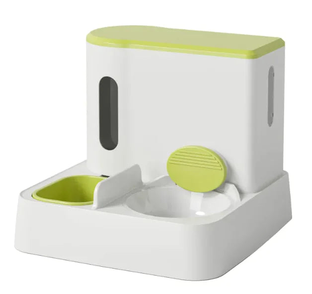 Double food and water dispenser for cats